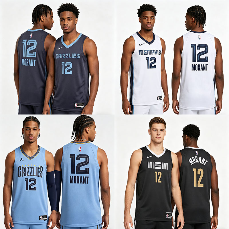 Cool City Genuine Nike Nike Grizzlies No. 12 Morant Jersey Sw Fan Edition Vest Dn2010-419