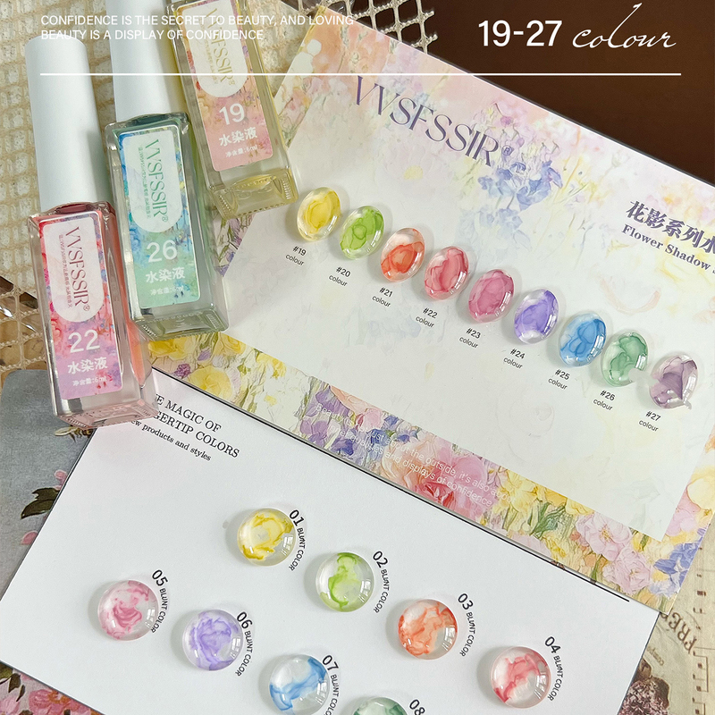 Vvsfssir Flower Shadow Series Water Dye Liquid 9 Colors Quick-Drying Spring and Summer Colors Nail Art Shop Special Blue Green Yellow Orange Vvsfssir Flower Shadow Series Water Dye Liquid 9 Colors Quick-Drying Spring and Summer Colors Nail Art Shop Special Blue Green Yellow Orange