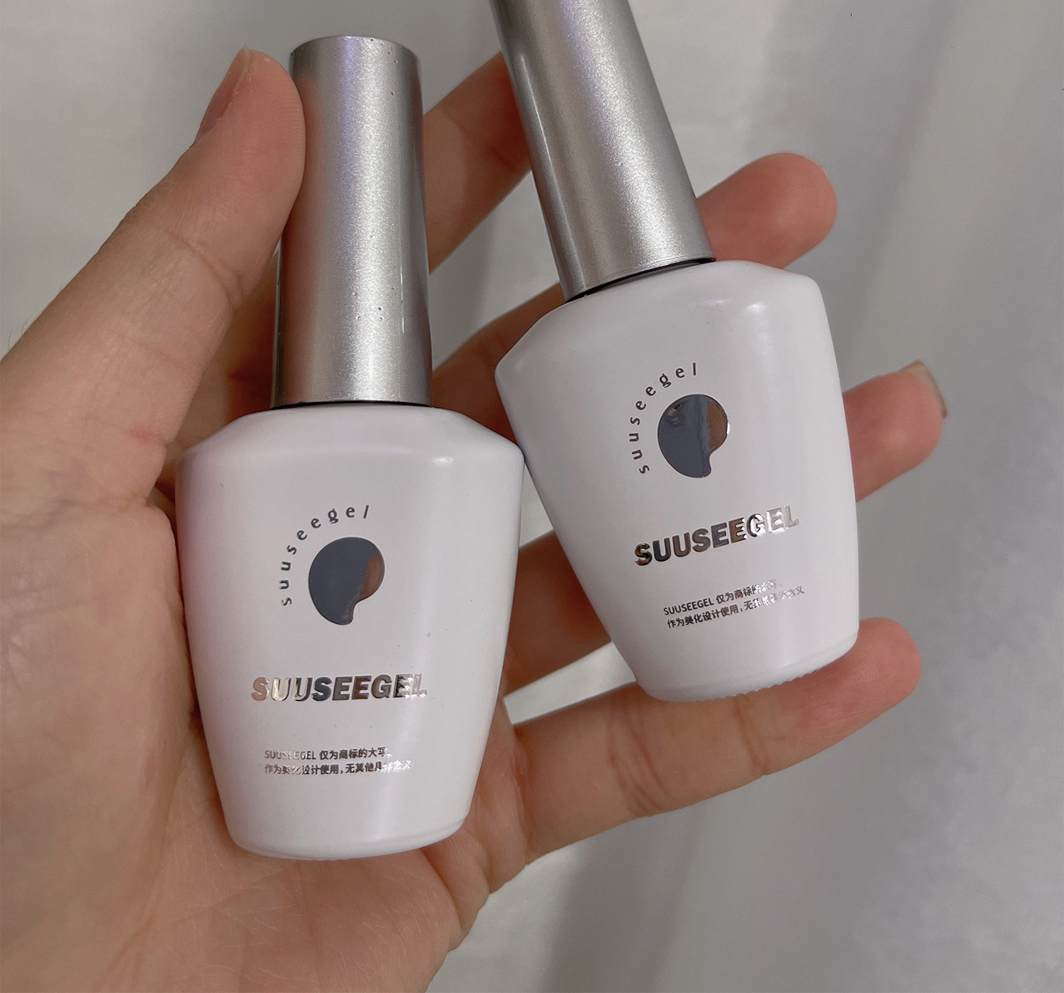 SUUSEEGEL束色梨花阁32色玻璃珠猫眼甲油胶糖果琉璃色爆闪瓷白详情10