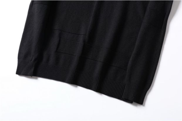 Mùa thu và mùa đông nam ve áo màu rắn áo len dài tay áo len có cổ chạm đáy áo sơ mi jacquard áo thun dài tay áo thun áo len nam