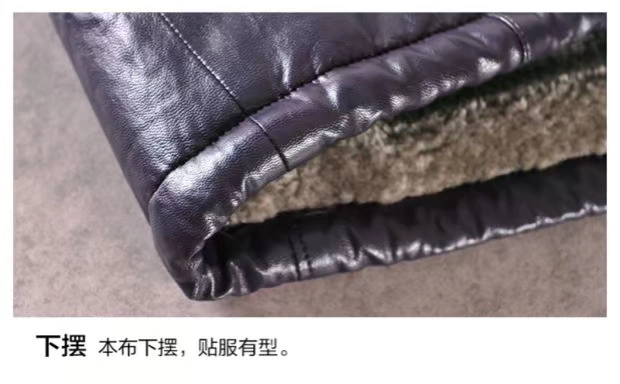 Mùa đông nam ve áo PU da áo khoác da cộng với nhung dày ấm cổ áo cổ áo lông xe máy áo khoác adidas nam