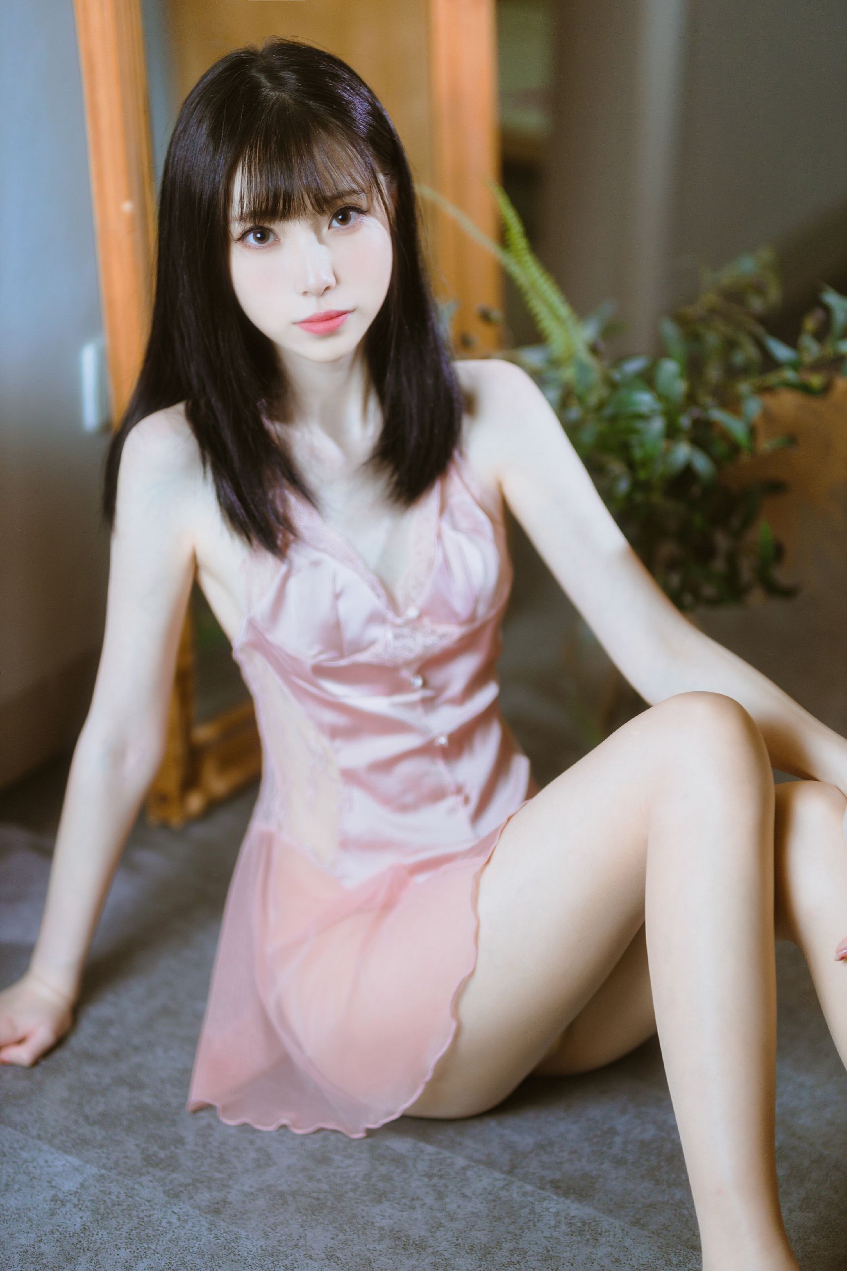 许岚LAN 半透粉纱