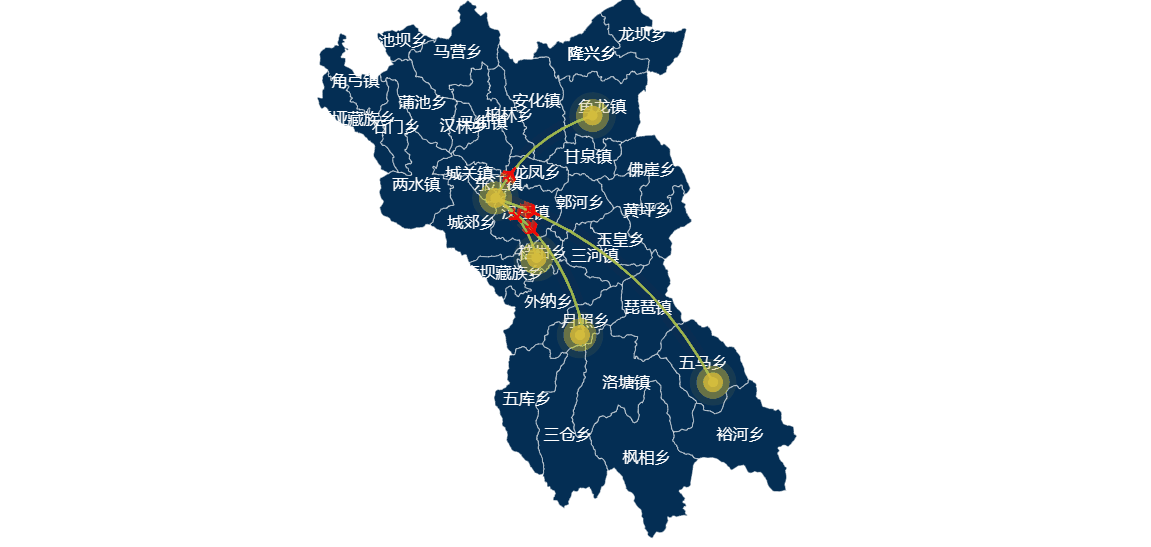 Echarts geojson 制作乡镇地图数据-傲绝博客
