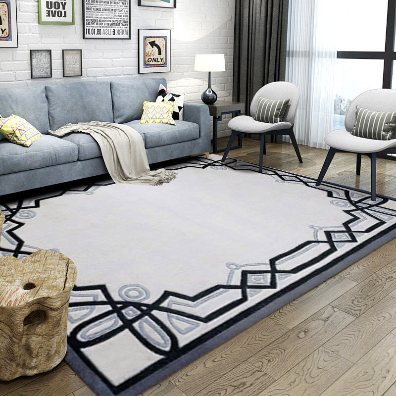 New Zealand Wool Handmade Carpet New Chinese Living Room Tea Table Blanket Bedroom Bedside Blanket Hotel Bedroom Carpet Custom