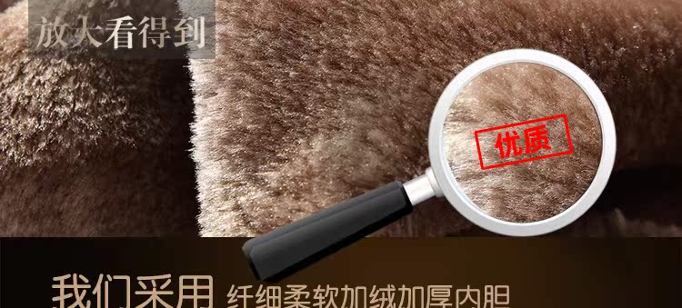 Bố tải da nam trung niên bằng da PU và lông nhung dày trung niên một áo khoác da cỡ lớn áo khoác giản dị áo dạ nam hàn quốc