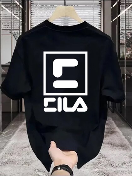 潮牌斐家T恤男女同款2025夏季新款F字母纯棉奢潮短袖宽松半袖上衣