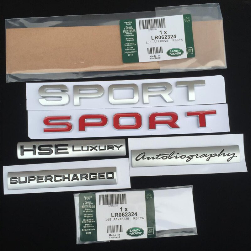Land Rover car stickers new Land Rover Range Rover sport car logo modified tail standard mechanical supercharged standard Genesis version logo