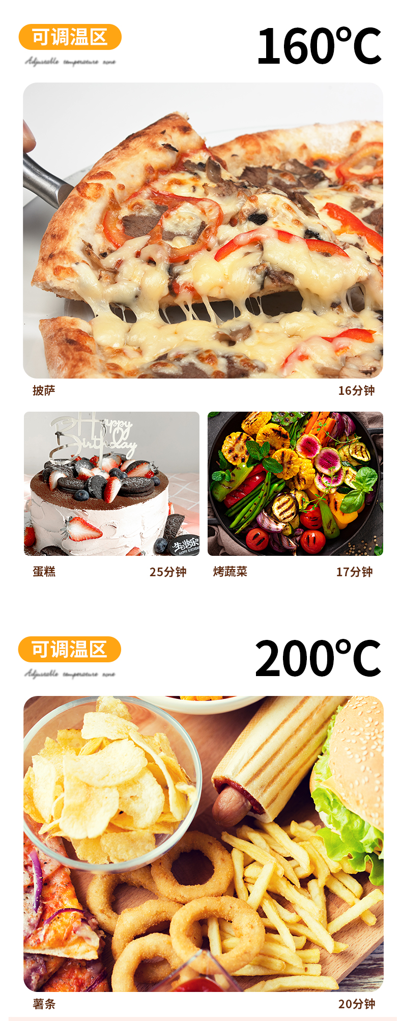 科帅 NTC智能触控 空气炸锅 5.5L大容量 图6