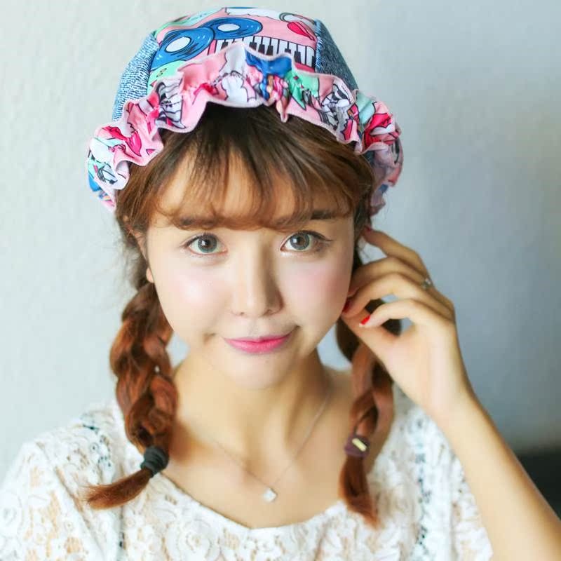 Phim hoạt hình ngọt ngào dễ thương cô gái sinh viên mũ bơi dây rút điều chỉnh cô gái thoải mái tóc dài áo tắm mùa xuân nóng mũ bơi - Mũ bơi 	mua mũ bơi giá rẻ	