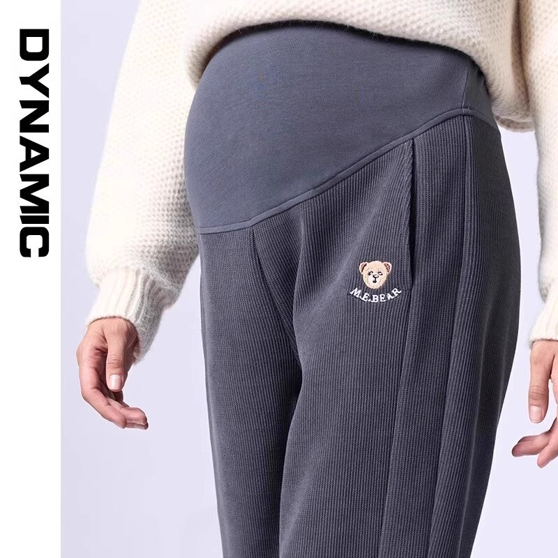 Maternity Pants, Stylish for Outerwear, 2026 New Style, Non-Constricting, for Petite Women, Autumn and Winter, Fleece-Lined, Plus Size, Sports Sweatpants, Autumn Wear