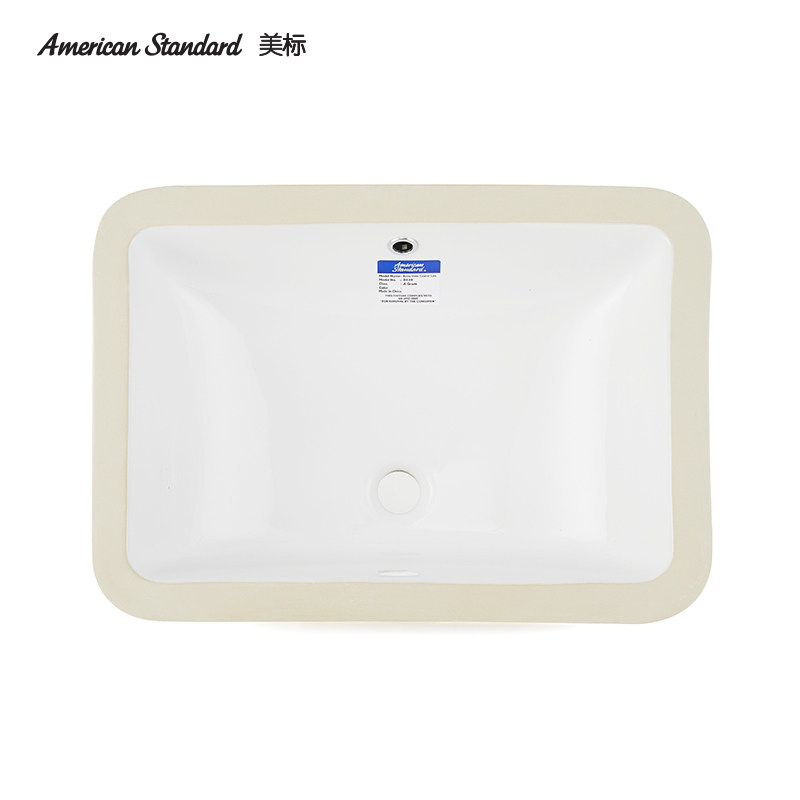 American bathroom ceramic recessed floor basin F513 square face basin 0488 washbasin F514 table basin 0440