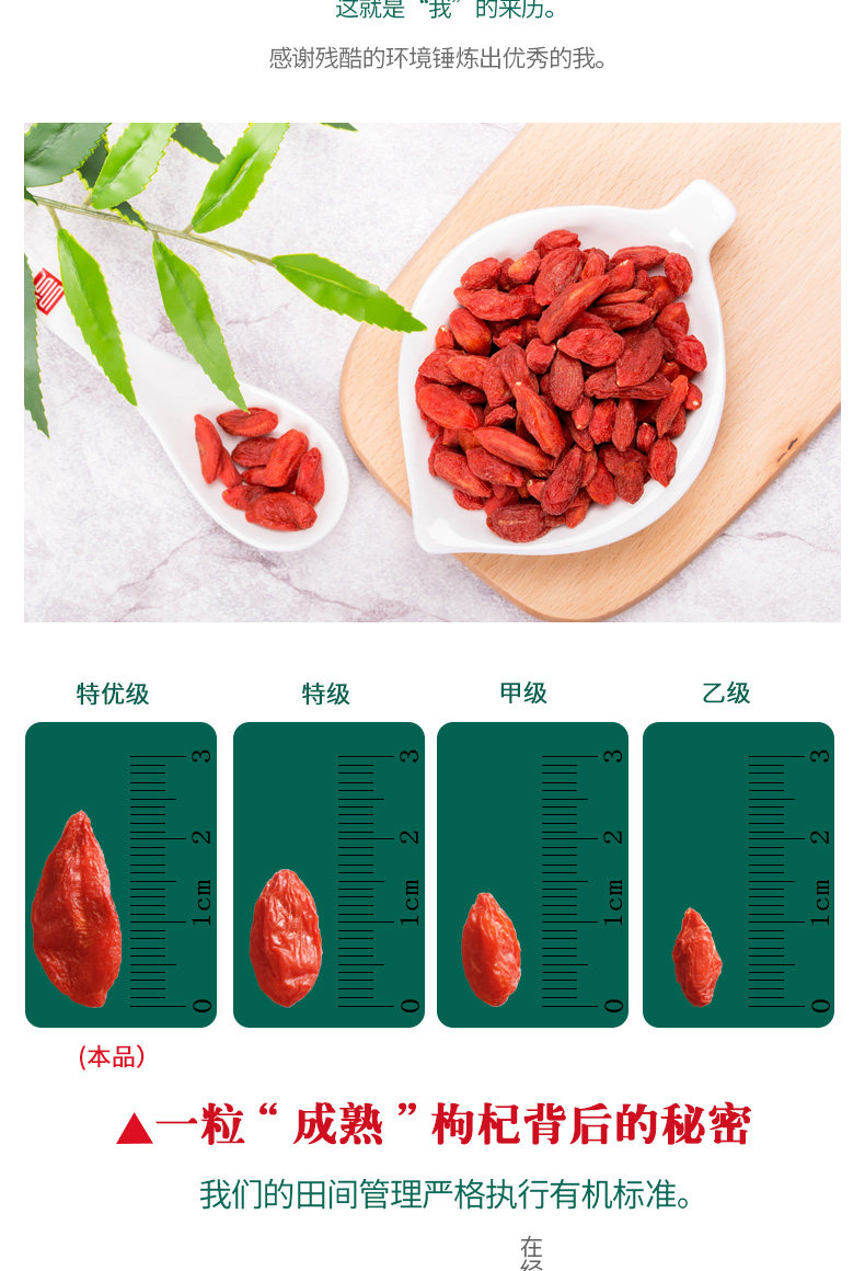 苏弥山 特优级正宗免洗枸杞 400g 欧美有机认证 图5