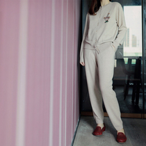 Order will Limited Cashmere asymmetric hem jacquard hand embroidered cardigan