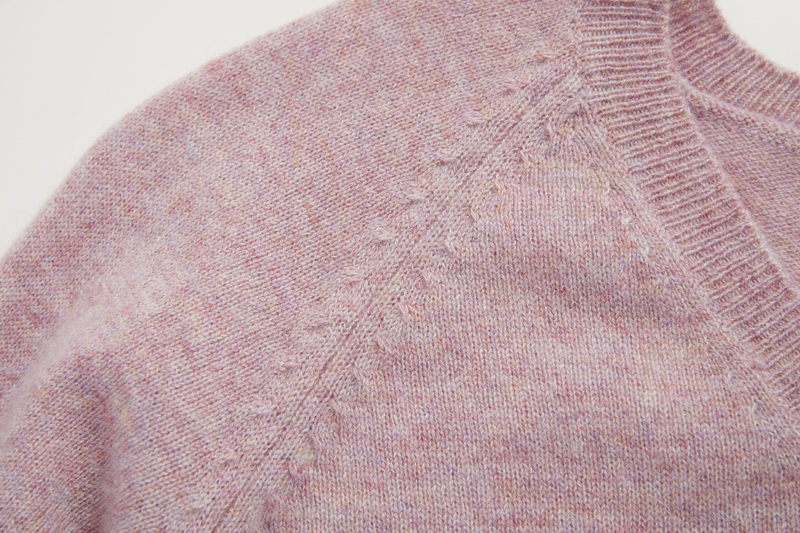 Tôi là một thẻ màu Xodgz tùy chỉnh đơn sợi tối thiểu phiên bản áo len cashmere cổ chữ V tinh khiết áo len đôi