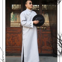 Sang o-sound clothing comedy coat May 4th Republic of China long shirt Chinese cross-talk clothing plus fat increase robe performance