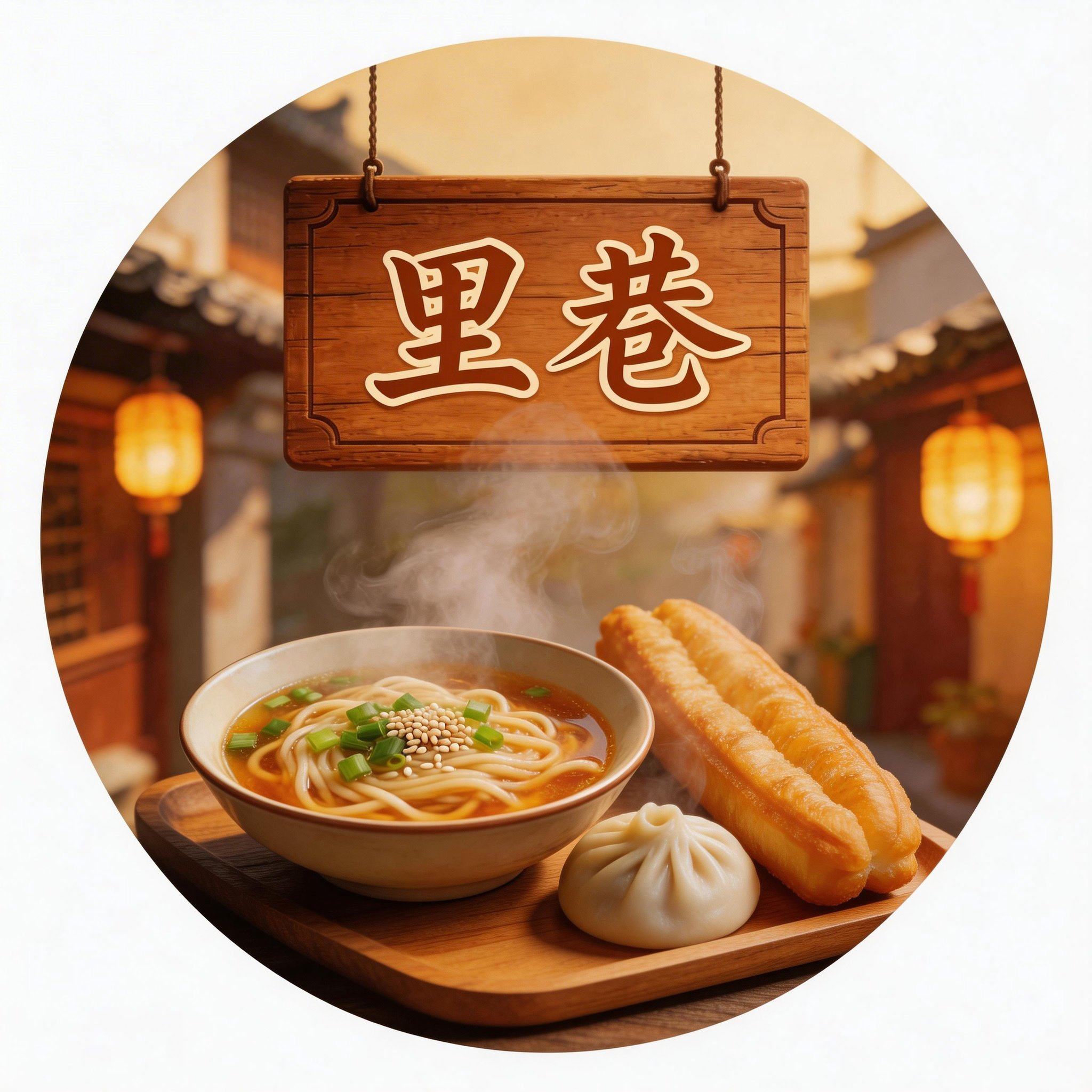 里巷   有温度的早餐面食店的LOGO