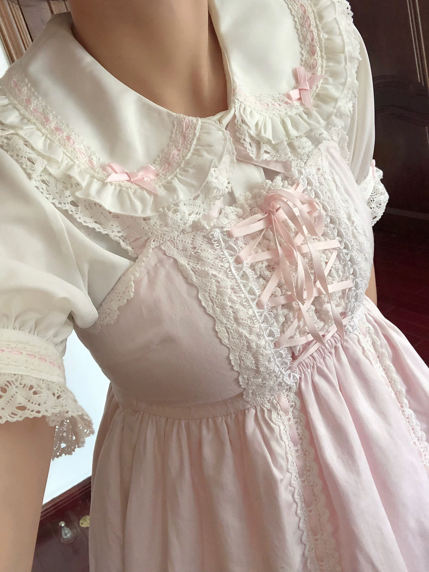 Dudu Baiqiao MilkyWay Milky Way Starry Sky Original Genuine Lolita Lolita Ancient Doll Feeling Shirt
