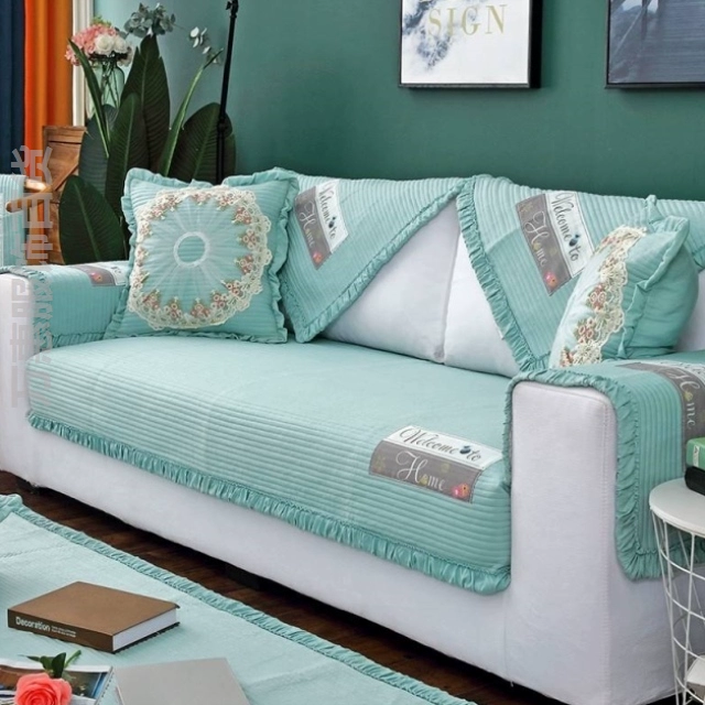 Sofa bông đệm kiểu đệm dày màu hồng mùa hè mùa hè tựa lưng mới Trung Quốc mùa xuân màu xanh xám xanh cát bốn mùa - Ghế đệm / đệm Sofa