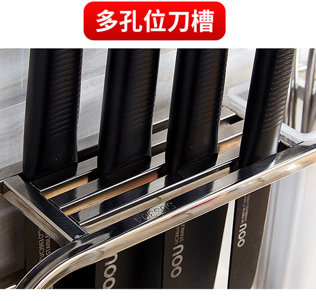 Kệ bếp kệ inox 304 đa chức năng bếp dao kệ giữ dụng cụ cắt thớt khung nhỏ cửa hàng móc - Thiết bị sân khấu đèn led nháy năng lượng mặt trời