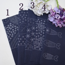 Han Ying handmade National style Thorn embroidery high temperature disappearance map heat elimination map 5 full set can participate in free group