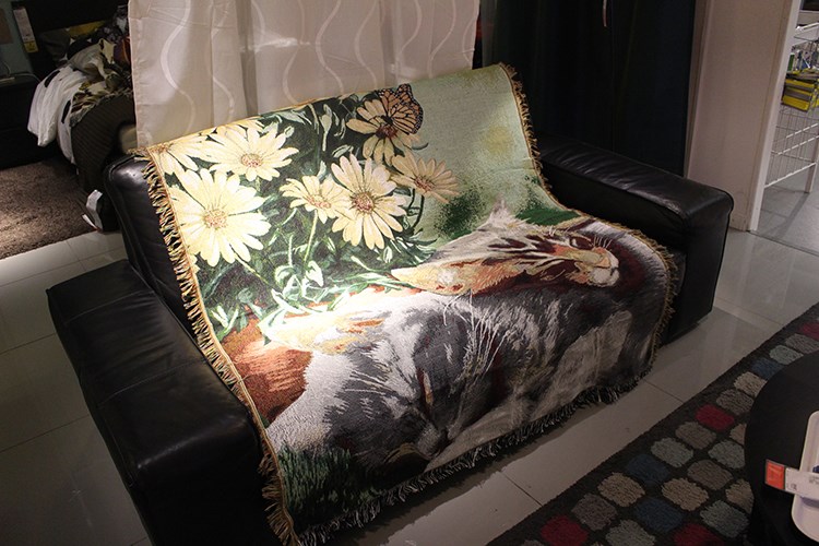 Xẻng chính thức sao mèo mèo sofa chăn tấm thảm trang trí chăn giải trí chăn chăn sofa khăn pet - Ném / Chăn chăn lông cừu crown