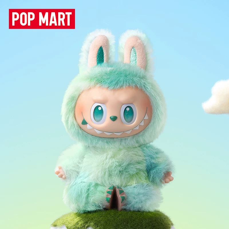 Плюшевая подвеска-вентилятор Bubble Mart Labubu Labubu с высокой энергией 3.0 макарон сидящий виниловая плюшевая подвеска слепая коробка