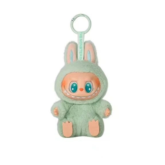 Плюшевая подвеска-вентилятор Bubble Mart Labubu Labubu с высокой энергией 3.0 макарон сидящий виниловая плюшевая подвеска слепая коробка