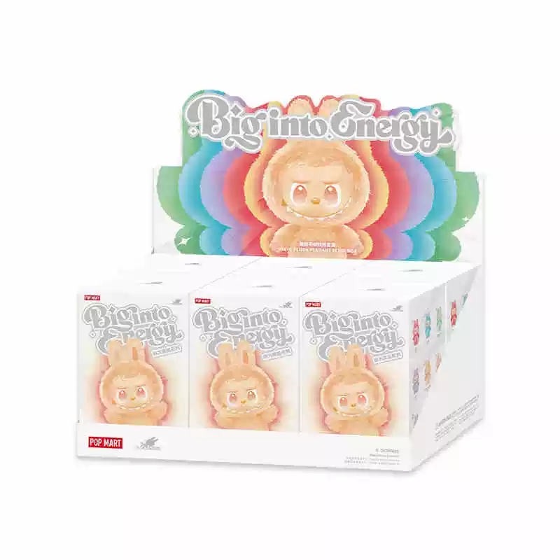 Плюшевая подвеска-вентилятор Bubble Mart Labubu Labubu с высокой энергией 3.0 макарон сидящий виниловая плюшевая подвеска слепая коробка
