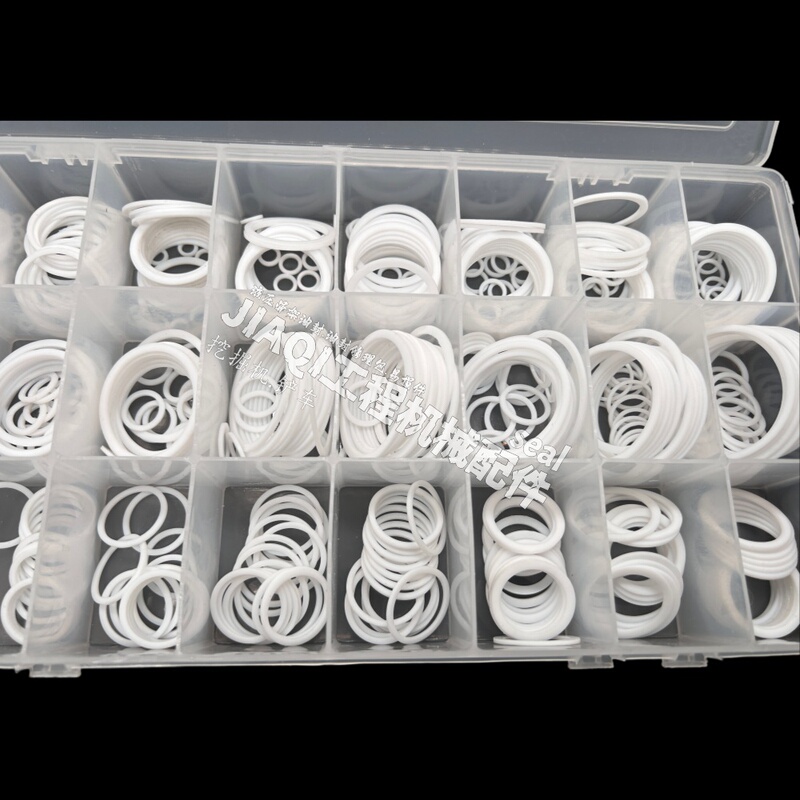 Excavator Parts Boxed Ptfe Gaskets, Hydraulic-Specific Retaining Rings, Repair Kit with Complete Sizes, Round Seals Excavator Parts Boxed Ptfe Gaskets, Hydraulic-Specific Retaining Rings, Repair Kit with Complete Sizes, Round Seals