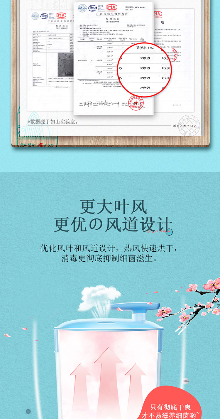 小米生态链 如山 婴儿多功能消毒锅 99.99%杀菌率 图9