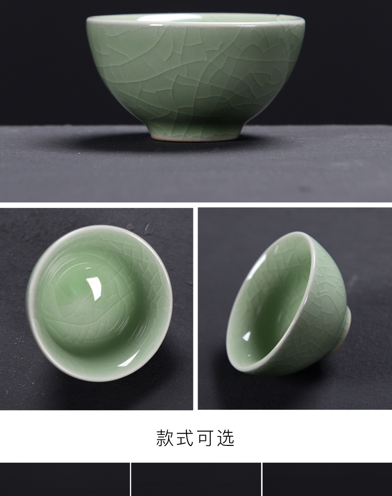 Elder brother up with coarse pottery small violet arenaceous caddy fixings ceramic POTS of tea boxes, tea boxes kung fu tea storage tanks