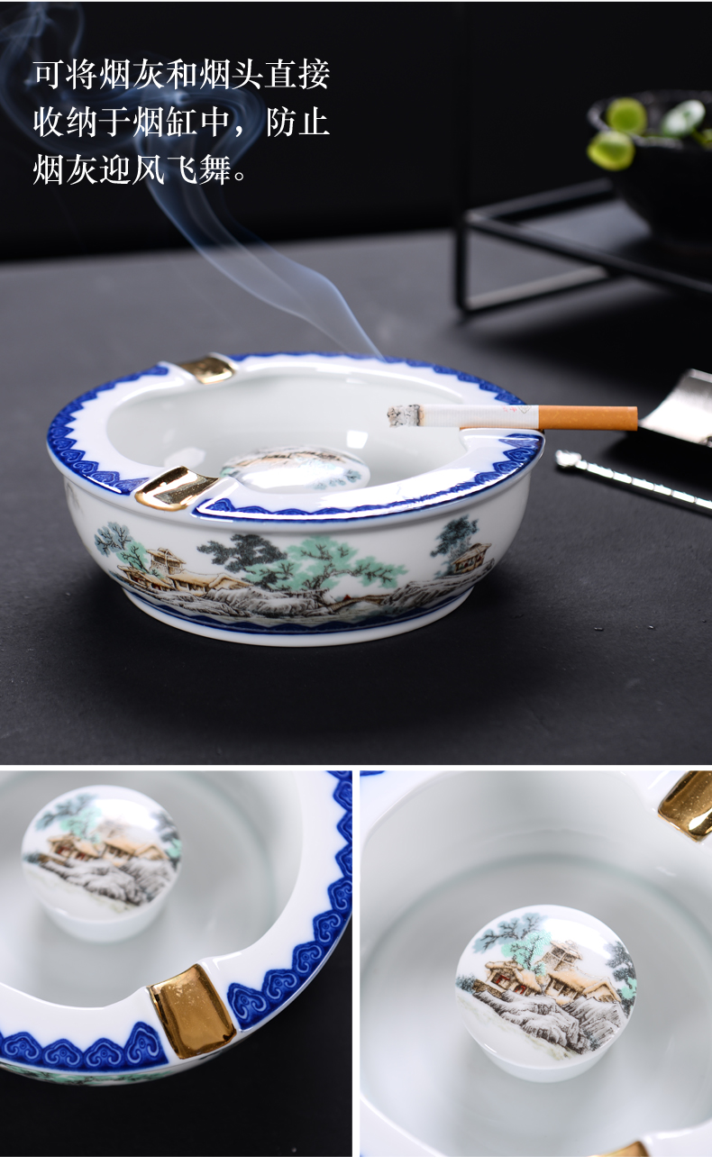 Fujian macros office ceramic ashtray large creative move is the sitting room tea accessories purple sand tea pet furnishing articles