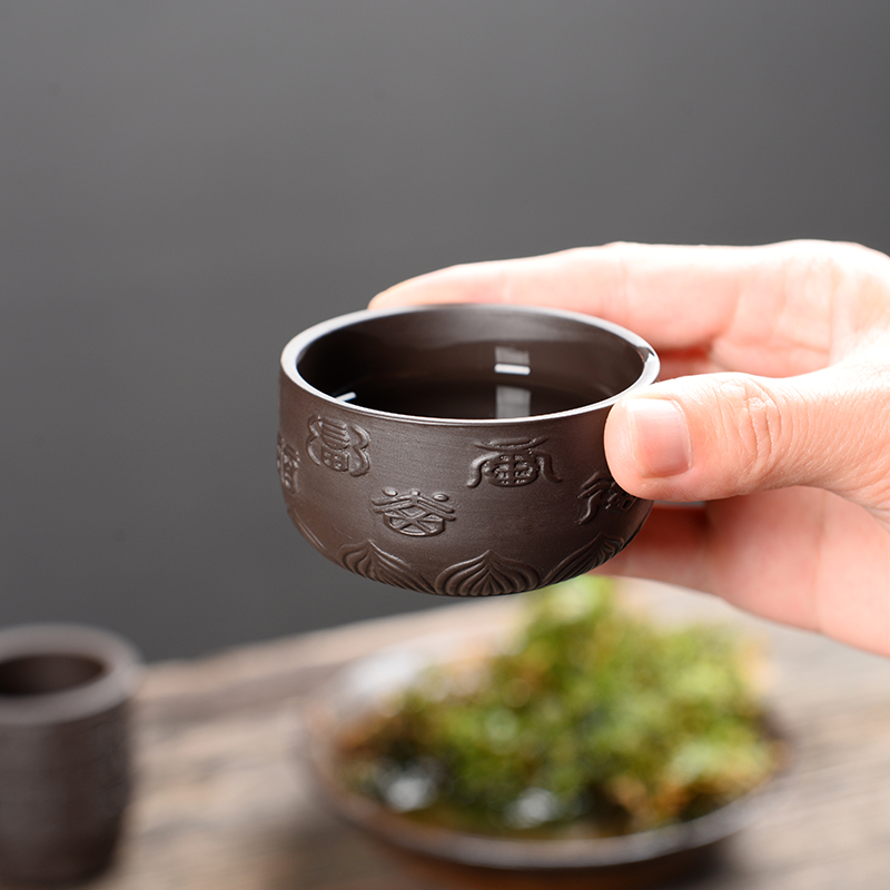 Travel to crack a cup of black tea suit portable package teapot with a pot of kung fu tea set four cups of tea cup