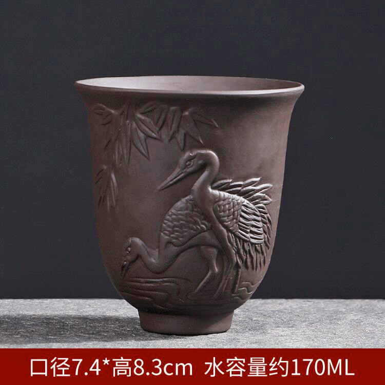 Suet jade white porcelain ceramic tea cups master cup of heart sutra single CPU graven images kung fu tea tea bowl is large