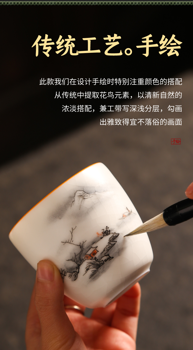 Hand - made ru up market metrix cups sliced open kung fu ceramic cups for its ehrs personal sample tea cup your porcelain tea set single cup of tea