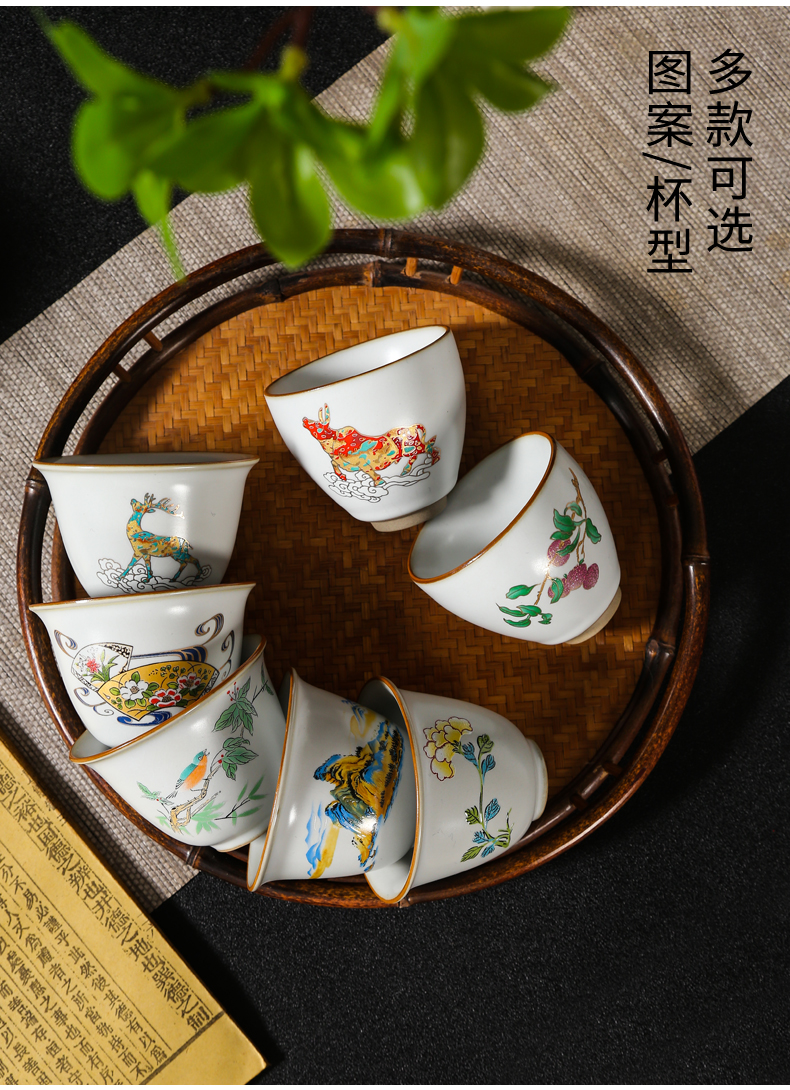Your up sample tea cup cup kung fu small single CPU can keep ceramic cup restoring ancient ways of household master cup individual cup home