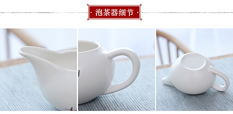 Tea set household contracted lazy half automatic creative Shi Mopan kung fu Tea, ceramic teapot teacup