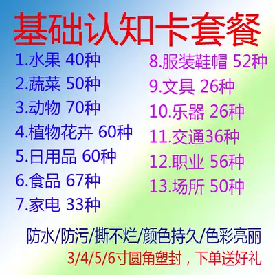 Autism Cognitive Card Full Set of Autism ABA Rehabilitation Training Textbook Language Development Delay Set Color Pattern