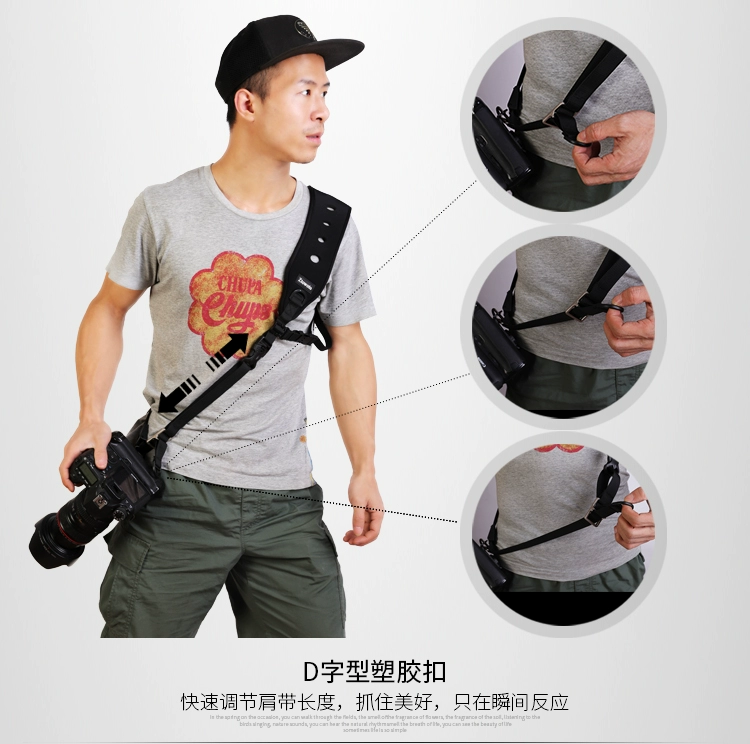 SLR camera chụp ảnh dây đeo dây đeo dây đeo nhanh chụp dây đeo nén Xiegua Canon Nikon Sony - Phụ kiện máy ảnh DSLR / đơn