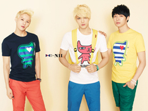 (Spot) God JYJ JYJ gold in the Park Youtian Jinxiu with 2012 new NII short sleeve t-shirt