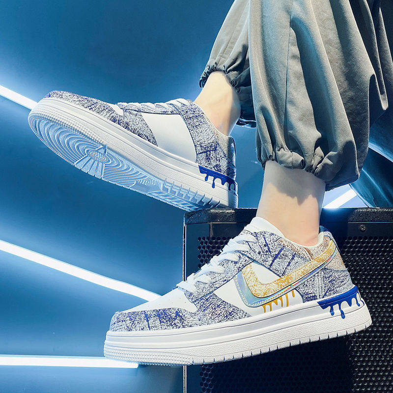 2022 aj men shoes spring new high cylinder board shoes Korean version Trend students sports casual shoes submale