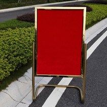 Door display stand price tag greeted card welcome instructions recruitment Billboard water card