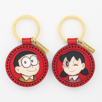 ZOOMON Doraemon Nobita Shizuka couple keychain Valentines Day gift car pendant bag decoration