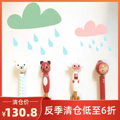 Spot Vilac French made children's wooden long handle umbrella parasol Little Red Riding Hood Umbrella 3y