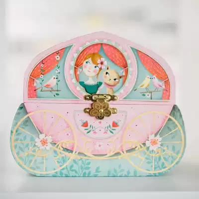 Zhu Yilong French rotating music box jewelry box Music Box Music Box children's jewelry box
