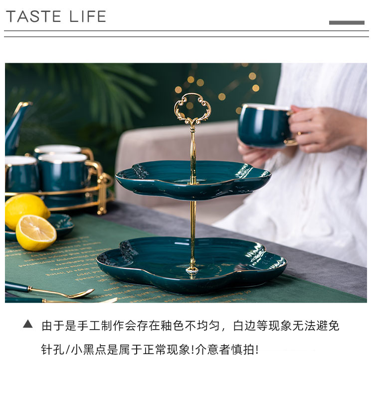 European light fruit bowl home sitting room key-2 luxury up phnom penh ceramic double layer cake plate of three the layers of afternoon tea dessert cutlery sets