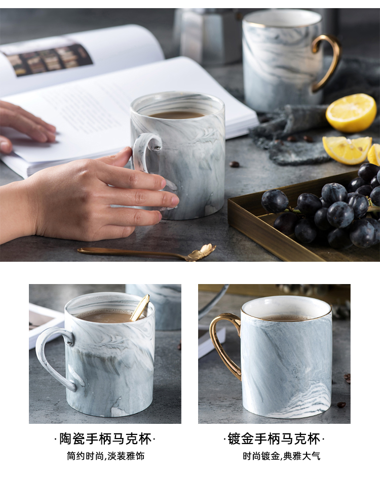 D the Nordic light ceramic mugs creative up phnom penh marble glass contracted couples a cup a coffee cup