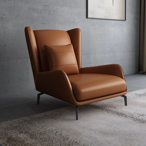 Северный стиль минимальный диван -стул кожаный одиночный тигровый стул домой ленивый дизайнерский повседневной стул кресло -стул