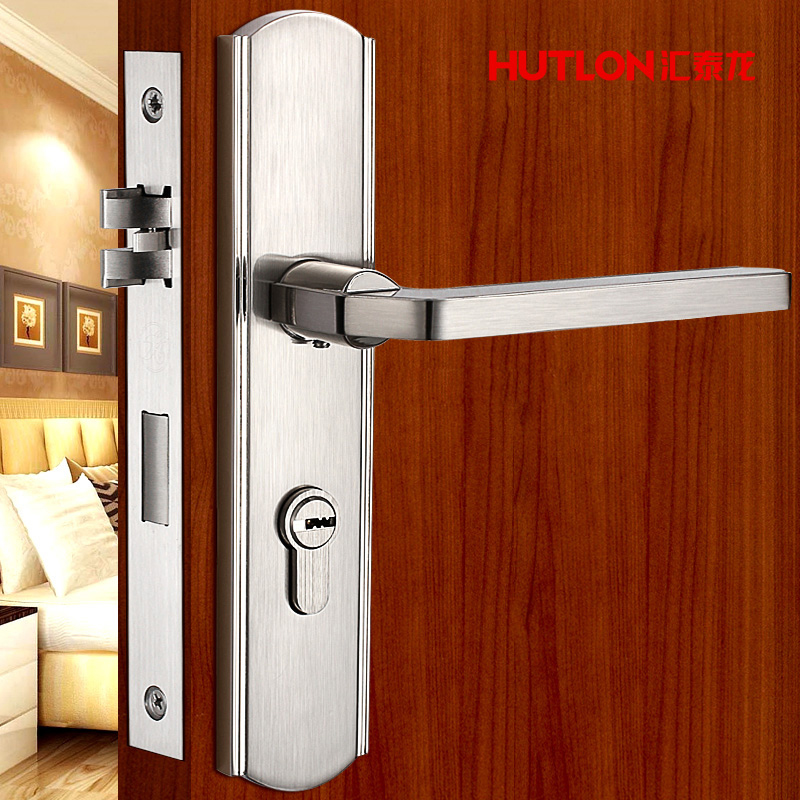 Huitai Dragon Indoor Bedroom House Door Lock Solid Wood Door Lock Eurostyle Mute 65425 Room Door Lock Three Suits