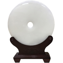 Natural Jade safe buckle ornaments jade plate disc home living room wine cabinet decorations new home gifts housewarming gifts